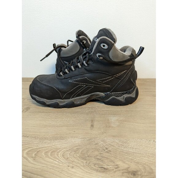 Reebok Work Beamer RB1067 Comp Toe EH Hiker Work Boots Black Size 7M woman's 9 - Picture 7 of 9